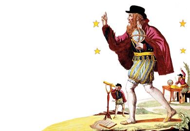 Nostradamus (1503-1566), 16th century to illustrate 'Looking to the stars'