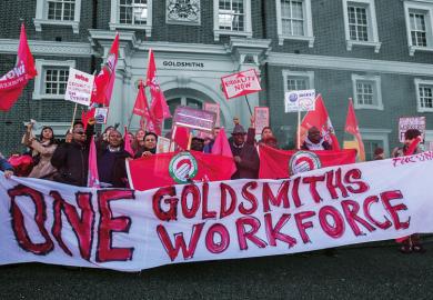 Security Officers at Goldsmiths, part of the University of London, in South London are campaigning for their jobs to be brought in-house'  to illustrate Being measured and judged alongside friends and colleagues was too much
