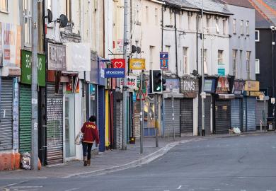 Closed shops on Cowbridge Road East in Cardiff, United Kingdom to illustrate Careful what you wish for
