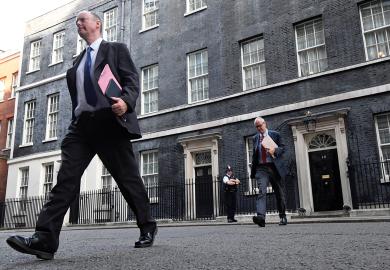 Chief Medical Officer for England, Chris Witty and Chief Scientific Adviser Sir Patrick Vallance walk outside Downing Street in London, Britain to illustrate As former science minister, I see Patrick Vallance as  an inspired appointment