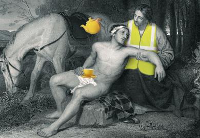 The Good Samaritan - parable of Jesus, Luke chapter 10 verses 33-34: