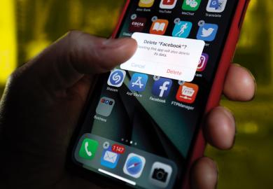 deleting facebook app from mobile phone
