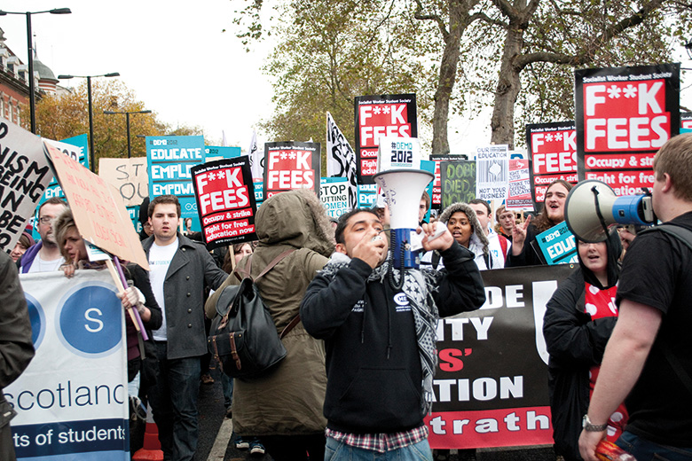 Anti-tuition fees protesters