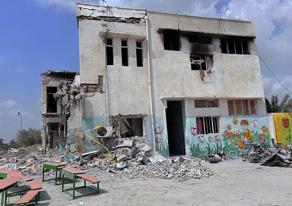 The debris of the primary school in Minab bombed during the attacks on Iran by the US and Israel