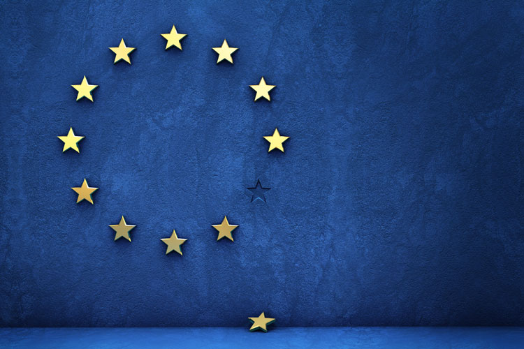 European Union (EU) flag missing star (Brexit)