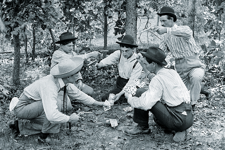 Men playing cards