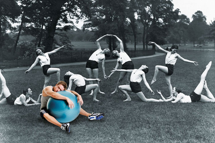 Group of women exercising in park (17 December 2015)