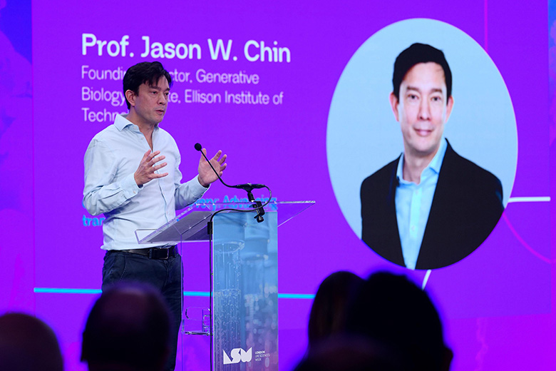 London Life Sciences Week at 180 Studios, London, 17 November 2025. Professor Jason W. Chin, global president of the Ellison Institute of Technology, spoke on genomics and translational research.