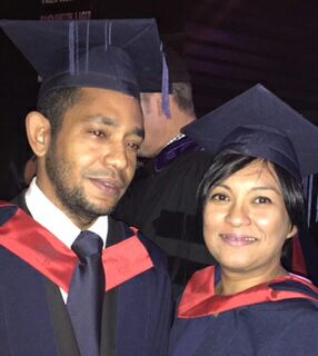 Mohammed and Ratha Perumal, UEl education studies programme leader