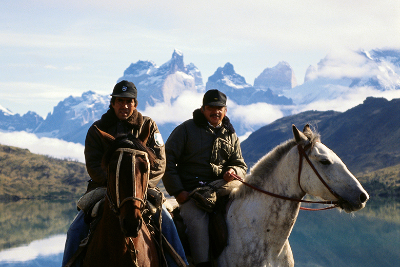 Park rangers, Torres del Paine National Park, Chile (part of Patagonia).