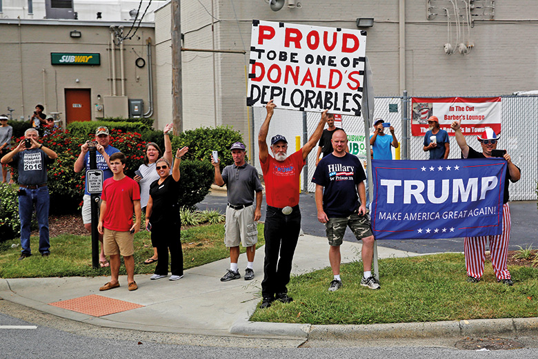 Proud to be deplorables Trump supporters