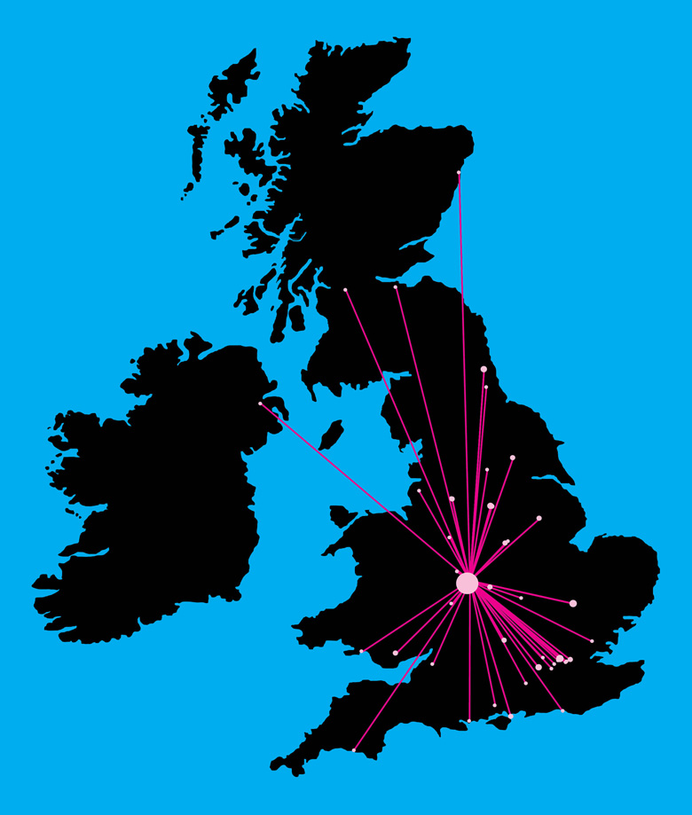 Cities mentioned in REF case studies: Birmingham