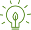 Creating sustainable ideas icon 