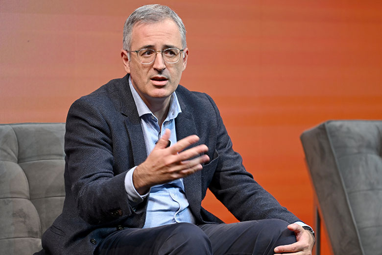 Sergei Guriev speaks during Unfinished Live at The Shed in New York City in September 2022 Sergei Guriev speaks during Unfinished Live at The Shed in New York City in September 2022