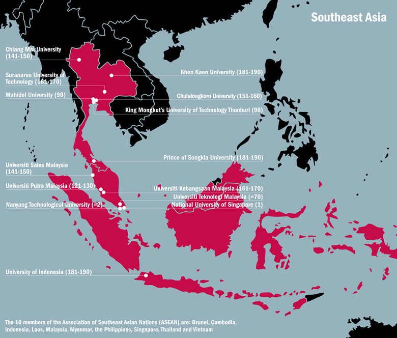 Southeast Asia map (20 June 2016)