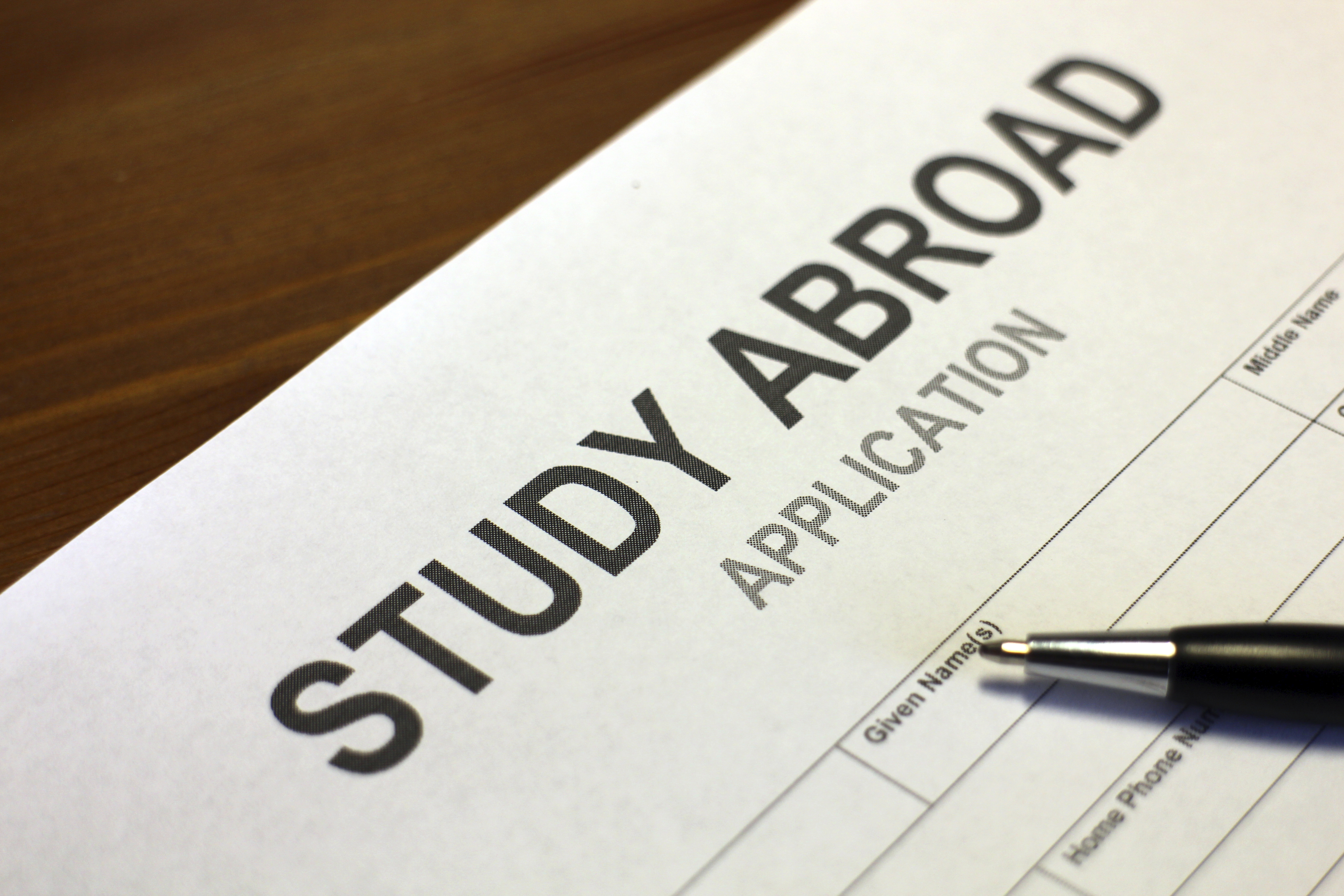 Study abroad application form