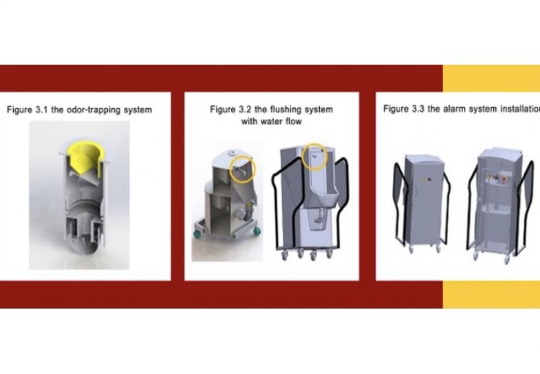 Portable Urinal with an OdorSuppressing Design Feature Invention for