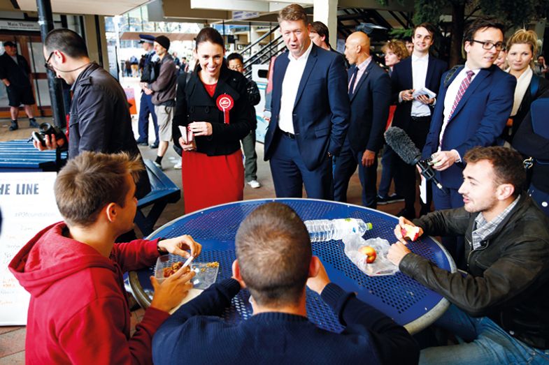 Jacinda Ardern visits Auckland University in 2014