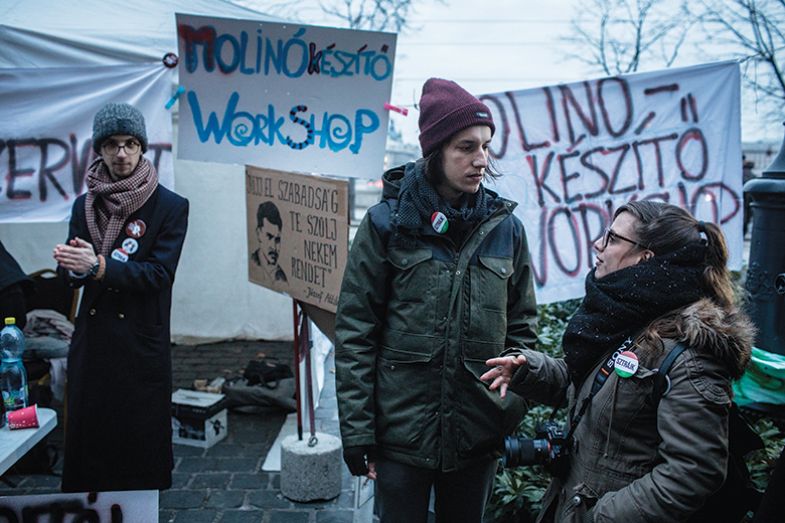 Student protest, Budapest, Hungary 2019