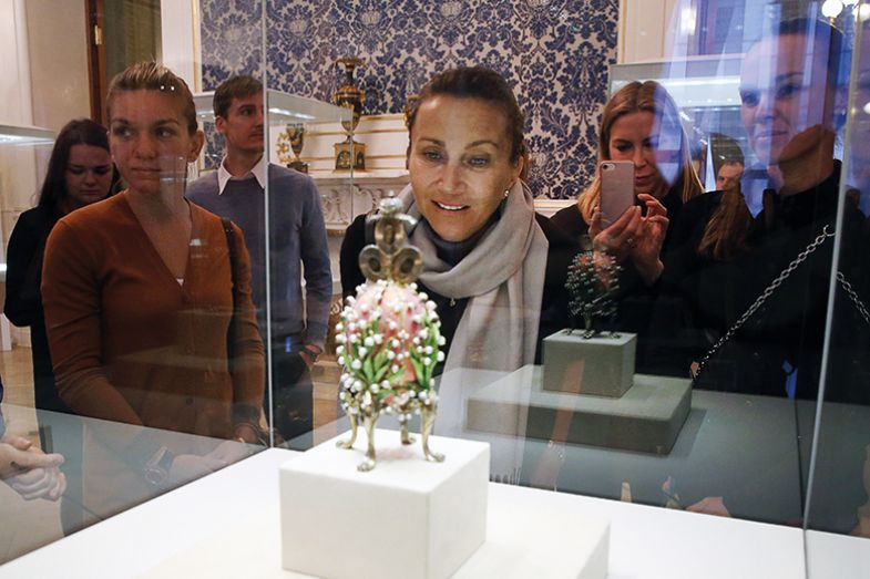 jewelled egg in museum jewelled egg in museum