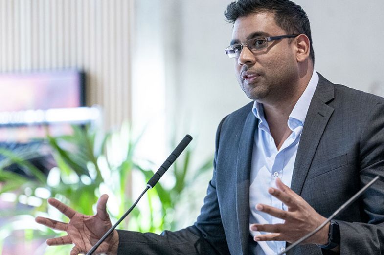 Michael Muthukrishna speaking at the LSE Festival – Positive Futures, June 2025. Michael Muthukrishna speaking at the LSE Festival – Positive Futures, June 2025.