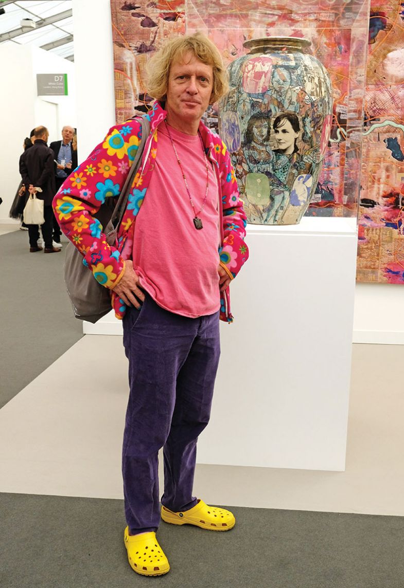 Grayson Perry attends the Frieze Art Fair VIP Preview in Regent’s Park on October 2, 2019 Grayson Perry attends the Frieze Art Fair VIP Preview in Regent’s Park on October 2, 2019