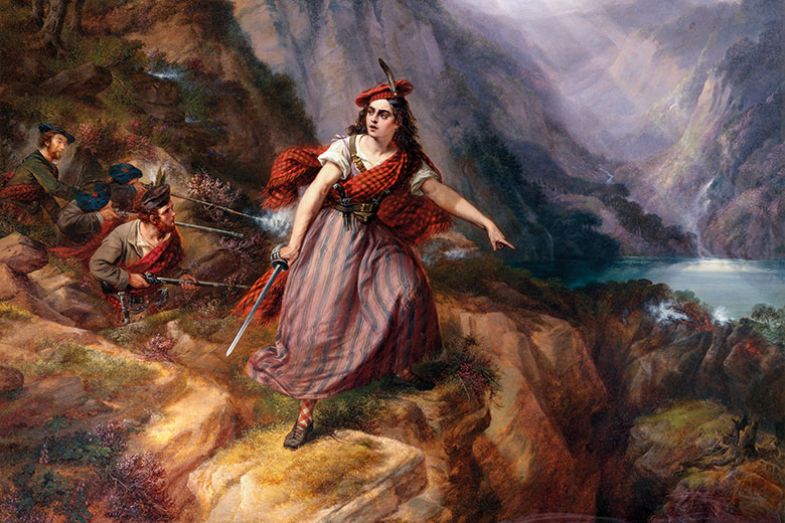 Painting of female warrior Painting of female warrior