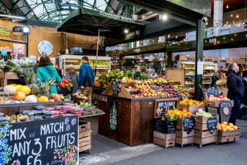 A fruit market