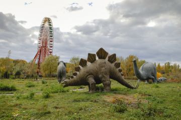Abandoned Spreepark Berlin amusement park, formerly known as Kulturpark Plaenterwald