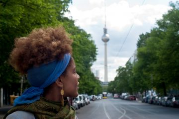 Woman abroad in Berlin