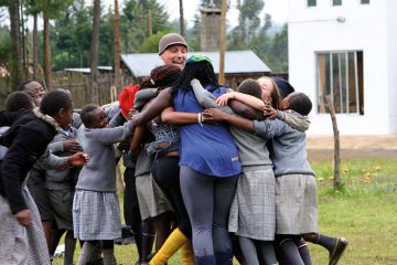 africa group hug africa group hug