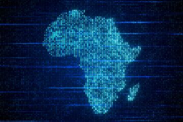 A digital image of Africa