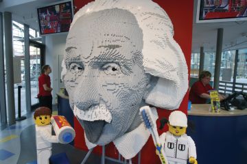 Albert Einstein head made from Lego bricks Albert Einstein head made from Lego bricks