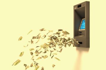 Money flies out of an ATM, symbolising author inflation in finance and accounting Money flies out of an ATM, symbolising author inflation in finance and accounting