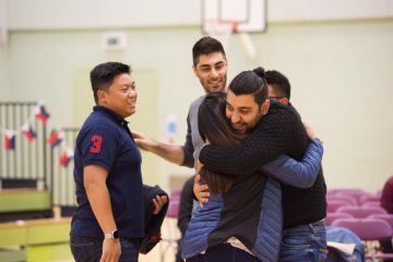 AUC students at a Uclan welcome event AUC students at a Uclan welcome event