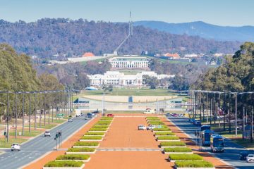 Australian Old Parliament House and New Parliament House, Canberra Australian Old Parliament House and New Parliament House, Canberra