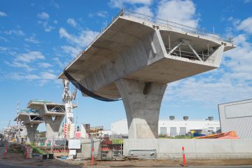 Australian road under reconstruction