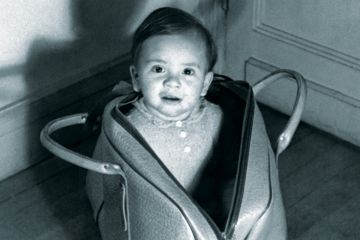 A baby in a bag A baby in a bag