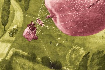 Illustration of hot-air balloon