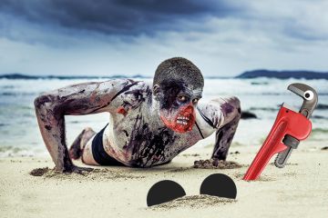 Zombie on the beach Zombie on the beach