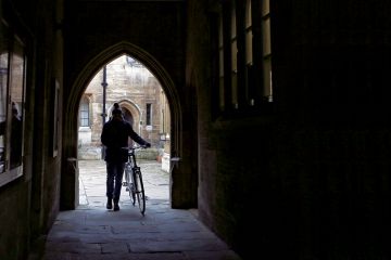 Bike in dark doorway