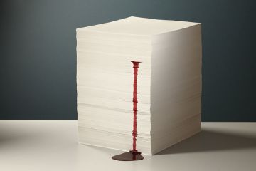 Bleeding stack of paper Bleeding stack of paper