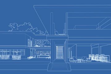A blueprint of a large building, symbolising institutional design A blueprint of a large building, symbolising institutional design