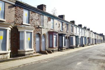 Boarded up terraced houses in Liverpool Boarded up terraced houses in Liverpool
