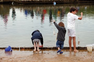 Three brothers fishing