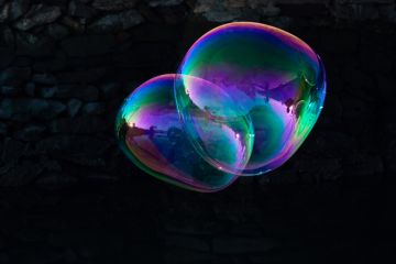 Two bubbles merge Two bubbles merge