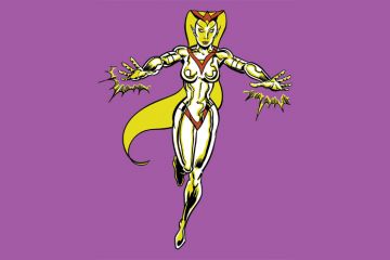 Cartoon female superhero Cartoon female superhero