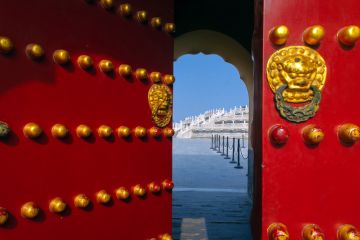 Temple of Heaven, China An open door at the Temple of Heaven, China
