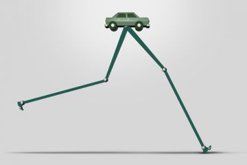Concept illustration of self-driving automobile Concept illustration of self-driving automobile