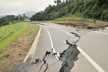 Cracked road Cracked road